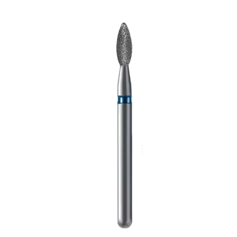 Frez diamentowy łezka standard niebieska (M) LB-009 | do skórek i opracowania paznokci